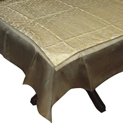 Green Table Cloth Organza Silk Cover 60 x 90 inches