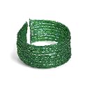 Glass Beads and Wire Green Cuff "Freedom Cuffs Cuff [Green]" -Fair Trade Gifts