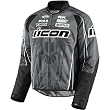 Icon Hooligan 2 Threshold Men's Textile Sports Bike Motorcycle Jacket - Black