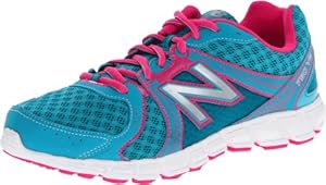 New Balance KJ750 Y Running Shoe (Little Kid/Big Kid),Blue/Pink,7 W US Big Kid