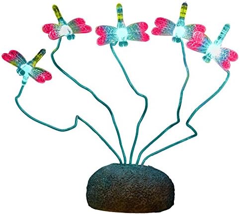 SolarDuke Solar Dragonfly Lights Outdoor 5 Blinking Dragonflies For Night Garden Patio Decor (Dragonflies)