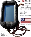 Garmin Montana 650t 650 600 Montana Case, Heavy-Duty in Black w/ Cord Loop & Lanyard w/Clip. MADE IN THE USA. Search Amazon for 'GizzMoVest' to see all colors.
