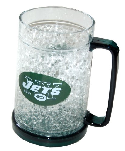 NFL New York Jets 16 oz Crystal Freezer Mug