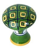 Tools & Hardware : Atlas Homewares 3B100 1-3/4-Inch Green/Yellow Geo Ceramic Knob, Ceramic