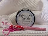 Skinny Dip Candle Chamomile Neroli Soy Essential Oil Balm Moisturizer Massage Scents of Decor, Inc. Plus Breast Cancer Pen