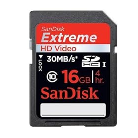 SanDisk Extreme SD 16  GB SDHC Flash Memory Card SDSDX-016G: Electronics