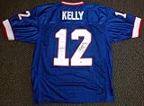 Jim Kelly Autographed/Hand Signed Buffalo Bills Blue Jersey PSA/DNA