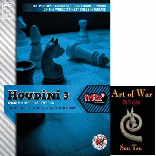 Houdini 3 PRO - The World's Strongest Chess Playing Software for Multiprocessors and & ChessCentral's "Art of War" E-Book: (2 Item Bundle) IN STOCK & SHIPPING