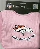 Denver Broncos Pink Baby Bib