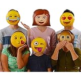 Emoji Universe : Emoji Vacuform Party Masks (Pack of 6)