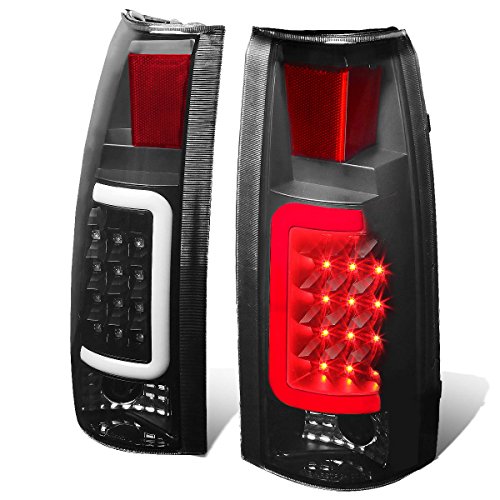 Chevy/GMC C/K-Series Pair of 3D LED Tail Brake Light (Black Housing Smoked Lens)