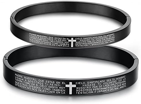 ASTERIA Jewelry His and Hers Matching Set Titanium Stainless Steel Bracelet Bangle Simple Korean Style in a Gift Box