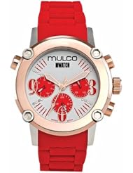 Mulco MW2-28050-061 Stainless Steel Chronograph Mwatch Collection red band Watch