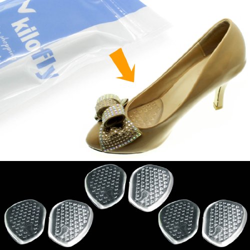 kilofly Silicone Cushion Shoe Insoles - Front [Set of 3] On Sale