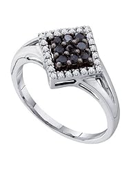 0.25CT BLACK DIAMOND FASHION RING