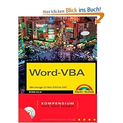 Word VBA Kompendium - Preistipp: VBA-L�sungen f�r Word 2000 bis 2007