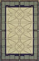 Hot Sale Shaw Living Nexus Collection Stained Glass Area Rug, 8-Feet by 11-Feet, Ecru