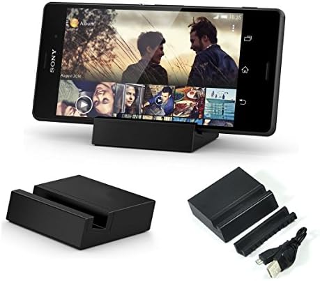 New Sony Xperia Z3 Compact 2014 BLACK Magnetic Desktop Charger Dock / Charge Pod - Accessories By InventCase®
