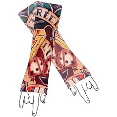 Body Armor Tattoo Sleeve - Vegas Ink- Unisize (1 Paar) - Ideal f�r Karneval, Fasching, Halloween & Party