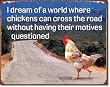 Chicken's Motives Metal Tin Sign 16"w X 12.5"h