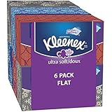 Kleenex Ultra Soft & Strong Facial Tissues, Medium Count Flat, 170 ct, 6 Pack