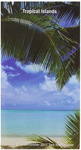 Jan 2016-Dec 2017 Two-Year Monthly Planner, Two Year Calendar, 4" by 7" - Islands