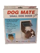 Dog Mate Small Dog/large Cat 4-way Lockable Door Flap White