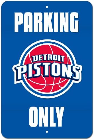 Detroit Pistons NBA v3 Vanity Parking Only Street Sign 8x12