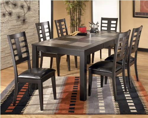 Contemporary Dark Brown Brockway Extension Table
