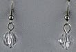 Clear Gem Cut Globes Earrings