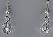 Clear Gem Cut Globes Earrings