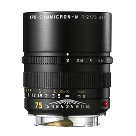 Click here to buy Leica 75mm f 2 Summicron-M Aspherical Manual Focus Lens for M System (11637) by Leica.