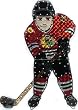 9" NHL Chicago Blackhawks Lighted Hockey Player Car Window Decoration