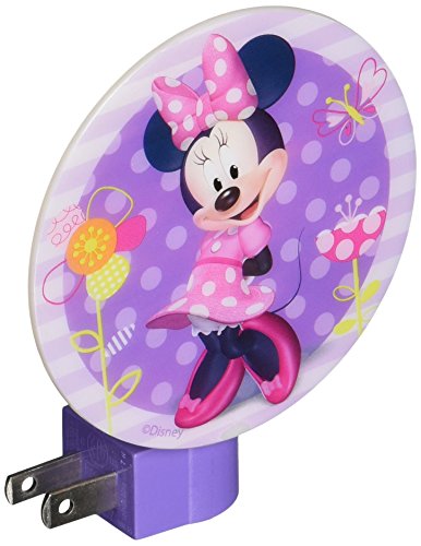 Disney Minnie Mouse Night Light Pink & Purple