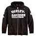 Harley-Davidson&Acirc;&reg; Men's Hooded Vintage Race Sweatshirt. Zipper front. Appliqu&Atilde;&copy; and embroidery. 99109-09VM