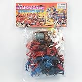 35 piece Revolutionary War Plastic Army Men 65mm Soldier Figure Toy Set
