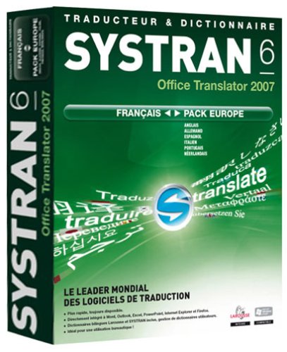 Systran V6 Office Translator 2007 Pack Francais - Europe