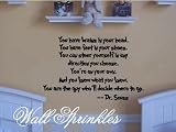 New Dr. Seuss Quote Vinyl wall Art Decal Decor "You have Brains"