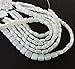 Czechmate 6mm Square Glass Czech 2-Hole Tile Beads - White Pearl (25)