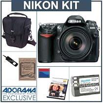 Nikon D200 Digital SLR Camera Kit U.S.A. with 18-200mm f/3.5-5.6G ED-IF AFS DX VR Nikkor Lens, 2 GB CF Memory Card, Spare EN-EL3e Li-Ion Battery, Lowepro Holster-Style Case, Mack 3 Year Extended Warranty, Digital Remote Release, Nikon Photogrpahy DVD