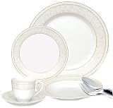 Lorren Home Trends 20-Piece Porcelain Dinnerware Set