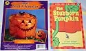 Giant Super-Size Stuff-a-Pumpkin Leaf Bag / Halloween Lawn Decoration WITH "The Stubborn Pumpkin" Book