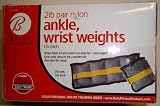 Bally Ankle/wrist Weight Nylon Pair (2 Lb.) 1 Lb. Each