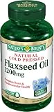 Nature's Bounty Organic Flax Seed Oil 1200mg, 100 Softgels (Pack of 2)