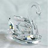 LEAD CRYSTAL SWAN ORNAMENT