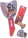 Camp Rock Hairbrush Red/ Gray Matching Bracelets & Charm Necklace
