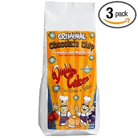 Daddy Cakes Criminal Chocolate Chip Pancake and Waffle Mix, 16-Ounce Bags (Pack of 3)