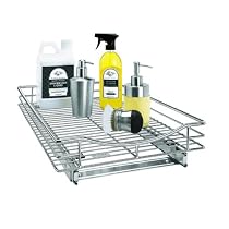 Roll-Out Cabinet Drawer 14" x 18" (Chrome) (4"H x 14"W x 18"D)