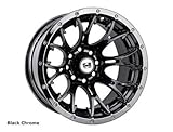 DWT Racing Diablo Wheels. Size 14x8, 5+3 Offset, 4/110-115 Bolt Pattern. Black Chrome. 557848