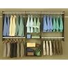 Easy Track RB1460-T Deluxe Starter Closet, 4 To 8 Foot, Truffle